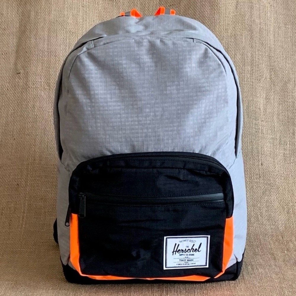 Herschel Supply Company Black and Orange Bag. 15” laptop 
Great condition
